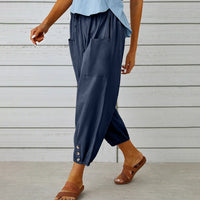 Pantalon décontracté pour femme - Style souple et confortable pour une détente optimale et des journées de repos