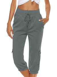 Pantalon cargo pour femmes - pantalon de tous les jours confortable et élégant avec des poches pratiques