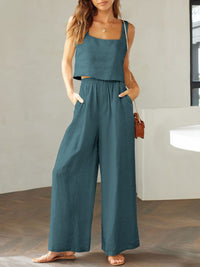 Katrien | Ensemble de pantalons larges tendance pour un look élégant