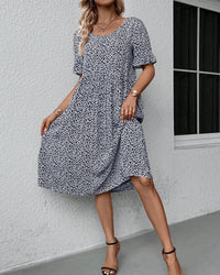 Robe Élégante à Motif Floral - Légère et Respirante pour un Confort Sophistiqué