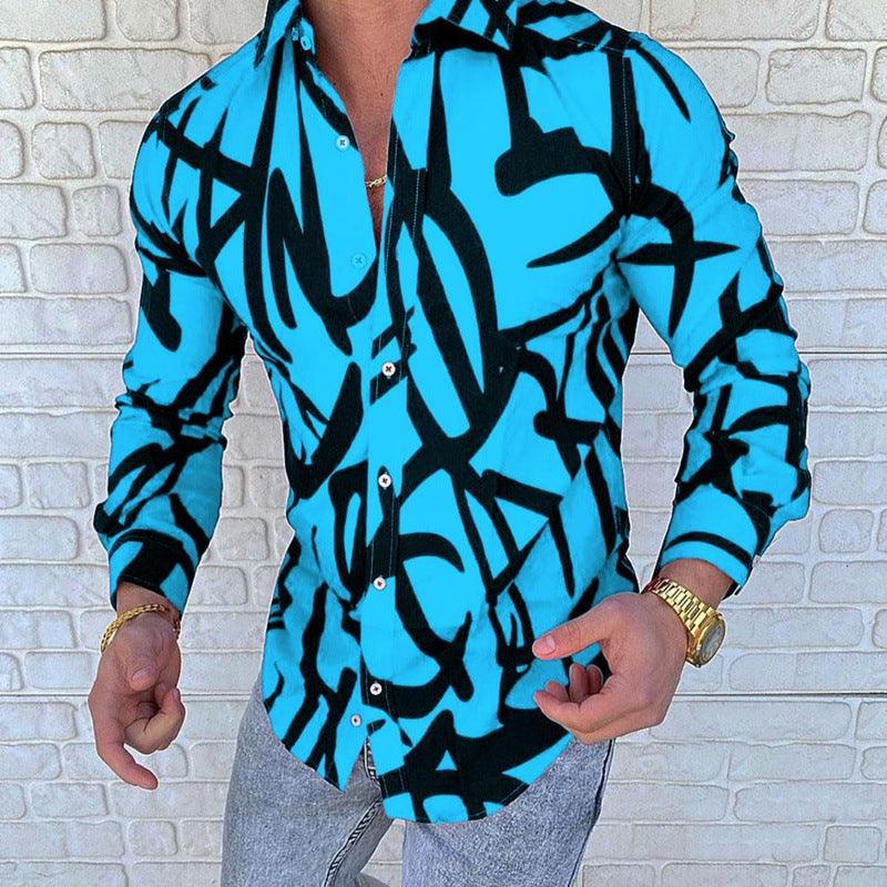 Chemise décontractée à manches longues pour hommes