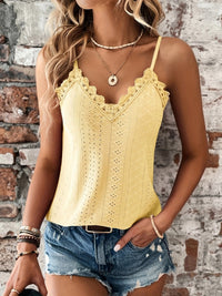Camisole élégante en dentelle pour femme - top d'été léger pour un look chic et élégant