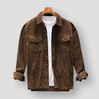 Chemise décontractée à manches longues pour hommes au style rétro élégante