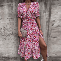 Robe d'été midi pour femmes - Légère, fluide et sans manches pour un look rafraîchissant