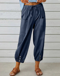 Pantalon à jambes larges pour femmes - Tissu doux et confortable pour un look profilé et décontracté