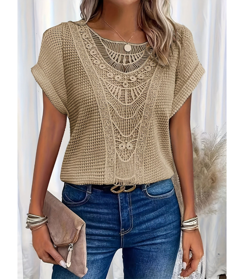 Top en crochet pour femmes - design chic et polyvalent pour des looks élégants sans effort