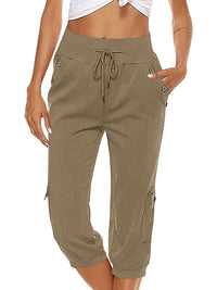 Pantalon cargo pour femmes - pantalon de tous les jours confortable et élégant avec des poches pratiques