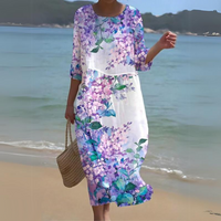 Chic et Élégante Robe Midi pour Femmes - Fluide, Légère et Parfaite pour Toutes les Saisons