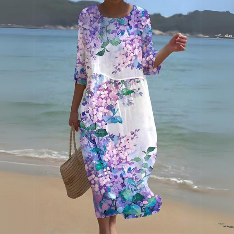 Chic et Élégante Robe Midi pour Femmes - Fluide, Légère et Parfaite pour Toutes les Saisons