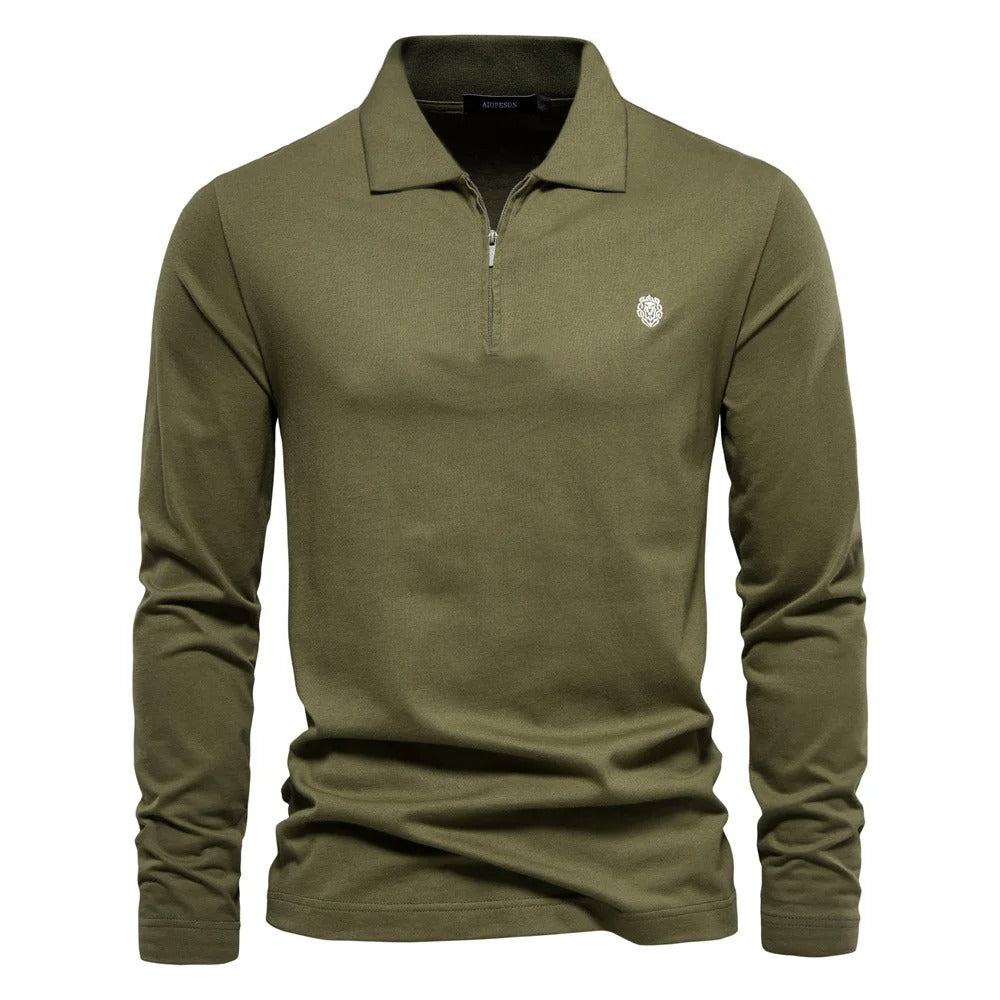 Poloshirt pour hommes avec des ourlets longs pour un confort élégant