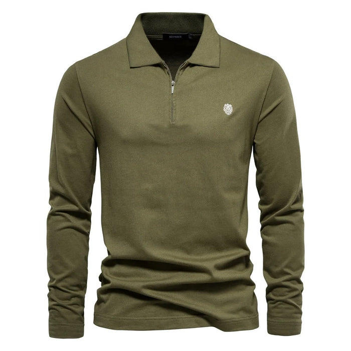 Poloshirt pour hommes avec des ourlets longs pour un confort élégant