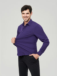 Camisole de vêtement pour homme - Algon transpirable - Corte moderno - Manga larga con botón