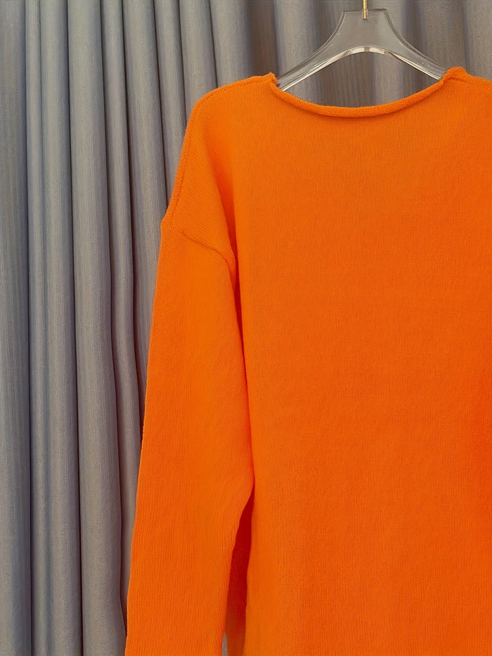 Xenia - Pull à col en V pour femmes, pour un look élégant