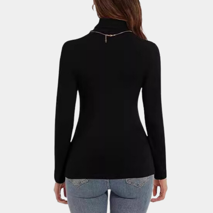 Elégant body à manches longues et col roulé pour femmes - Top à la mode et confortable pour toutes les occasions
