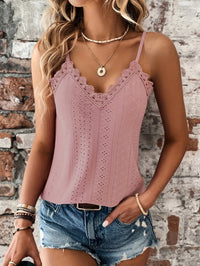 Camisole élégante en dentelle pour femme - top d'été léger pour un look chic et élégant