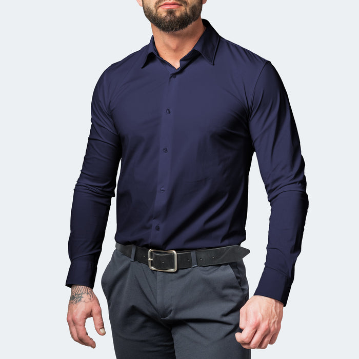 Camisa Hombre Antienguillezable de Tira y Estira - Transpirable y Cómoda