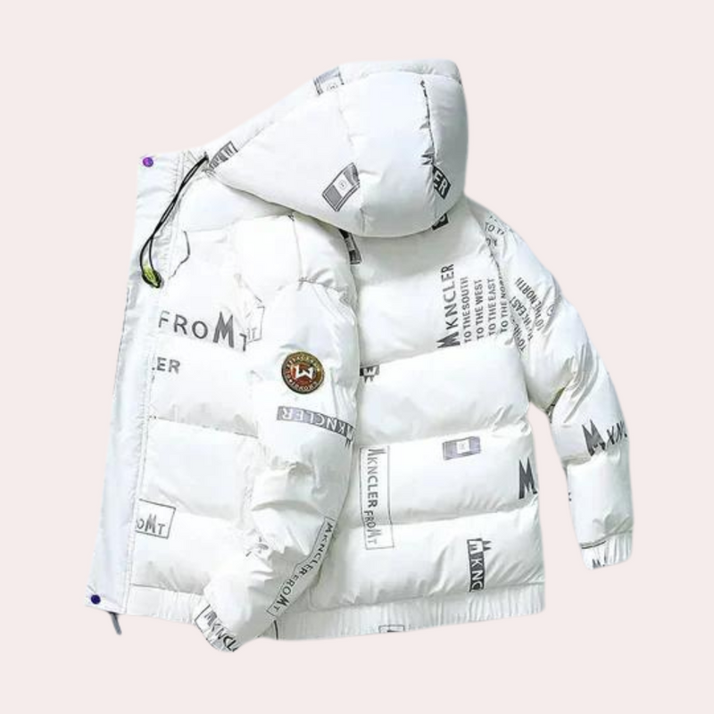Alfred - Manteau d'hiver stylisé pour hommes avec capuchon ajustable
