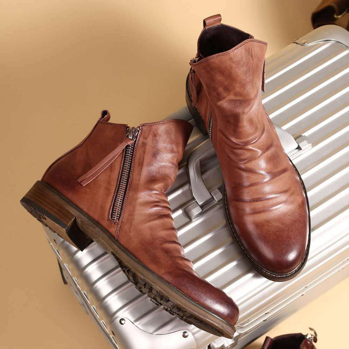 HAYLOM - Bottes élégantes avec fermeture à glissière très tendance