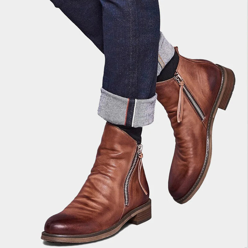 HAYLOM - Bottes élégantes avec fermeture à glissière très tendance