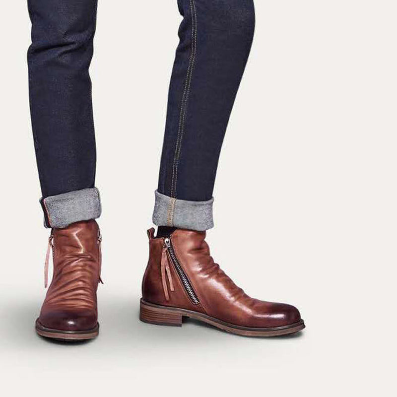 HAYLOM - Bottes élégantes avec fermeture à glissière très tendance