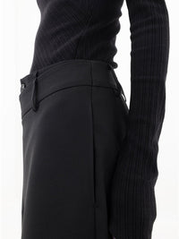 Pantalon large asymétrique tendance - pantalons pour femmes élégants et ajustés