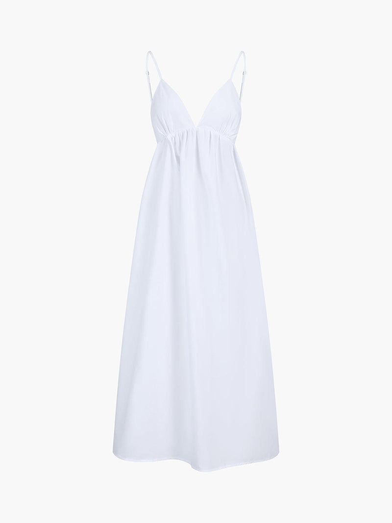 Robe Midi en Lin pour Femmes - Tenue d'Été Respirante et Élégante