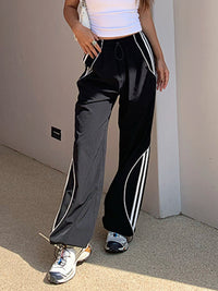 Pantalon de survêtement confortable et décontracté pour femmes - pantalon cargo noir élégant pour un usage quotidien décontracté