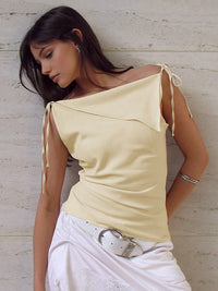Stylish Elegant Apricot Cami Top for Women - Chemisier chic et à la mode
