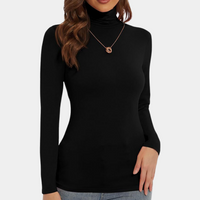 Elégant body à manches longues et col roulé pour femmes - Top à la mode et confortable pour toutes les occasions