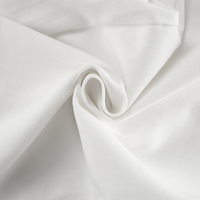Pantalon large à taille haute pour femmes - coton mélangé confortable en blanc pour un look chic et décontracté