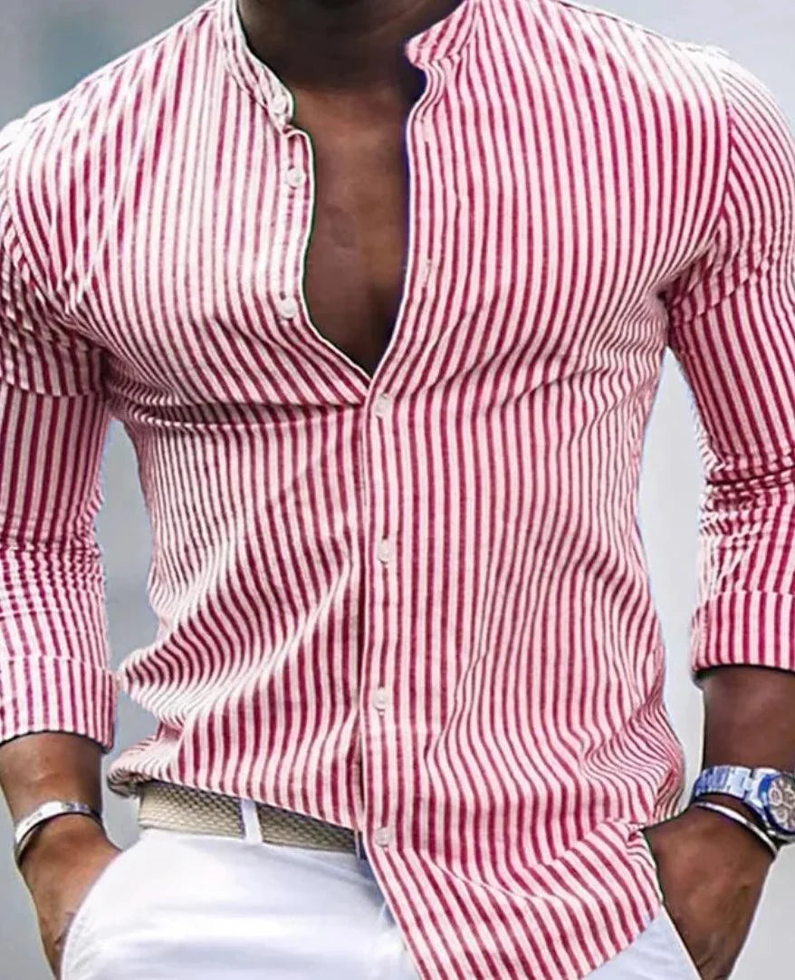 Camisole masculine classique à rayures pour un style élégant et intemporel