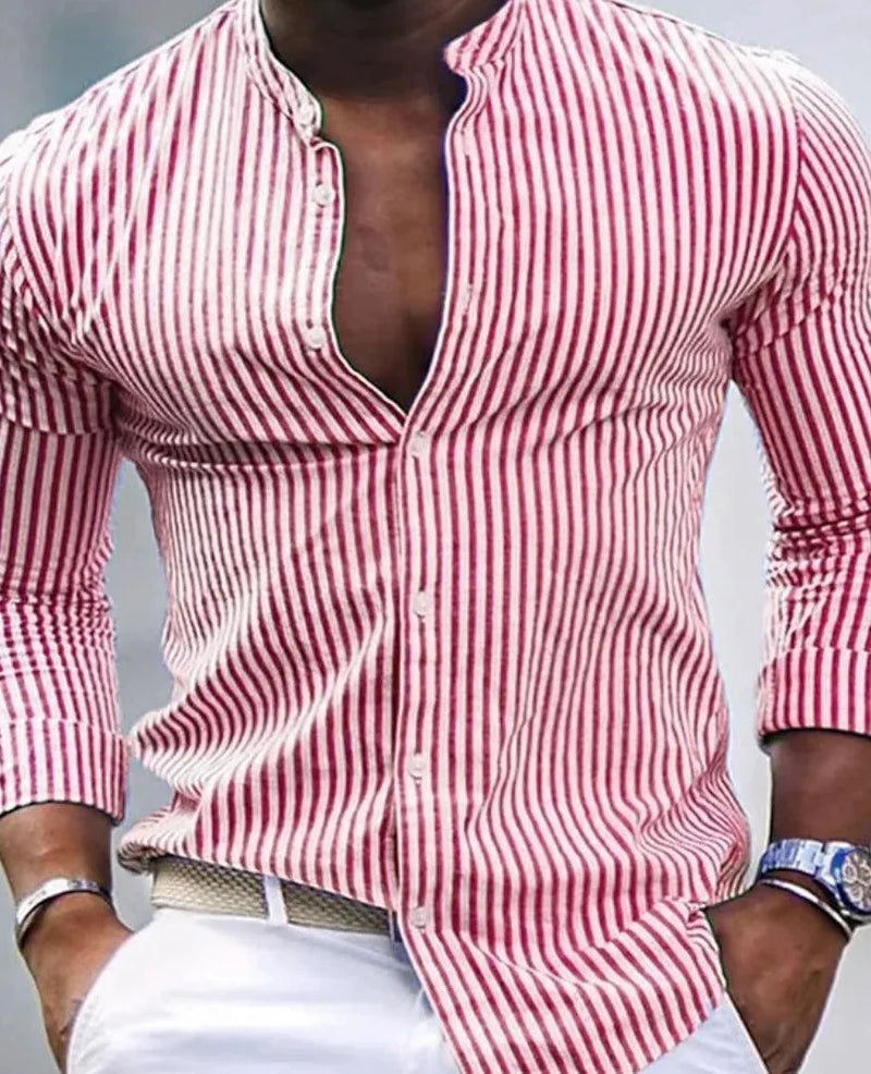 Camisole masculine classique à rayures pour un style élégant et intemporel