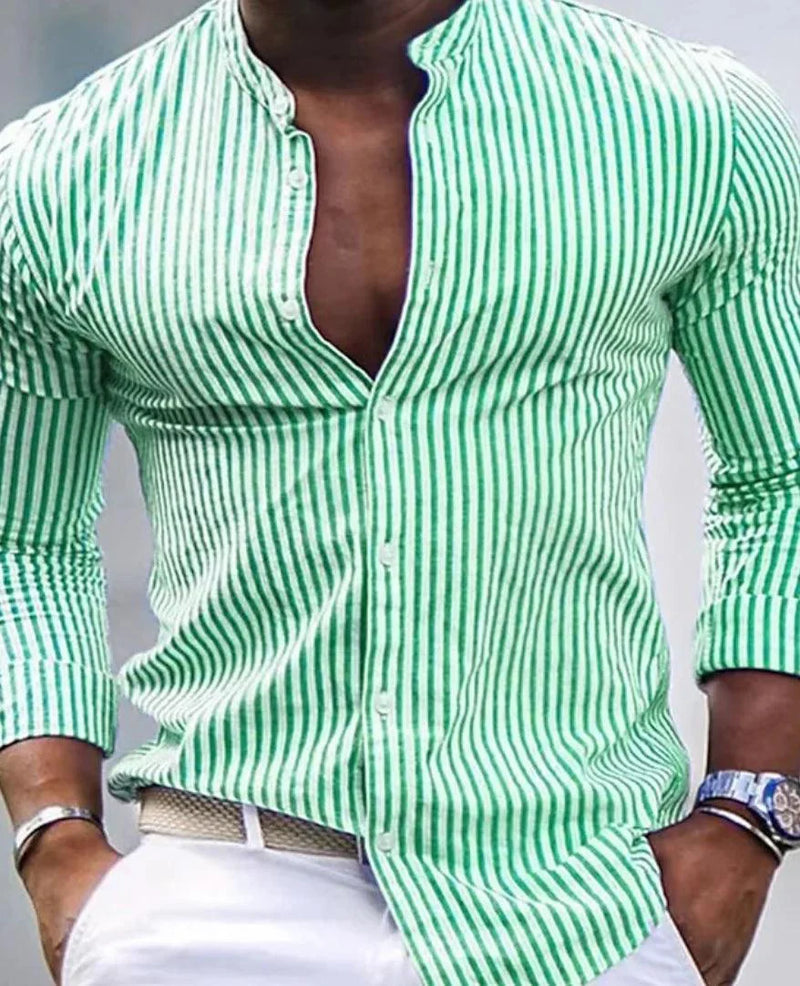 Camisole masculine classique à rayures pour un style élégant et intemporel