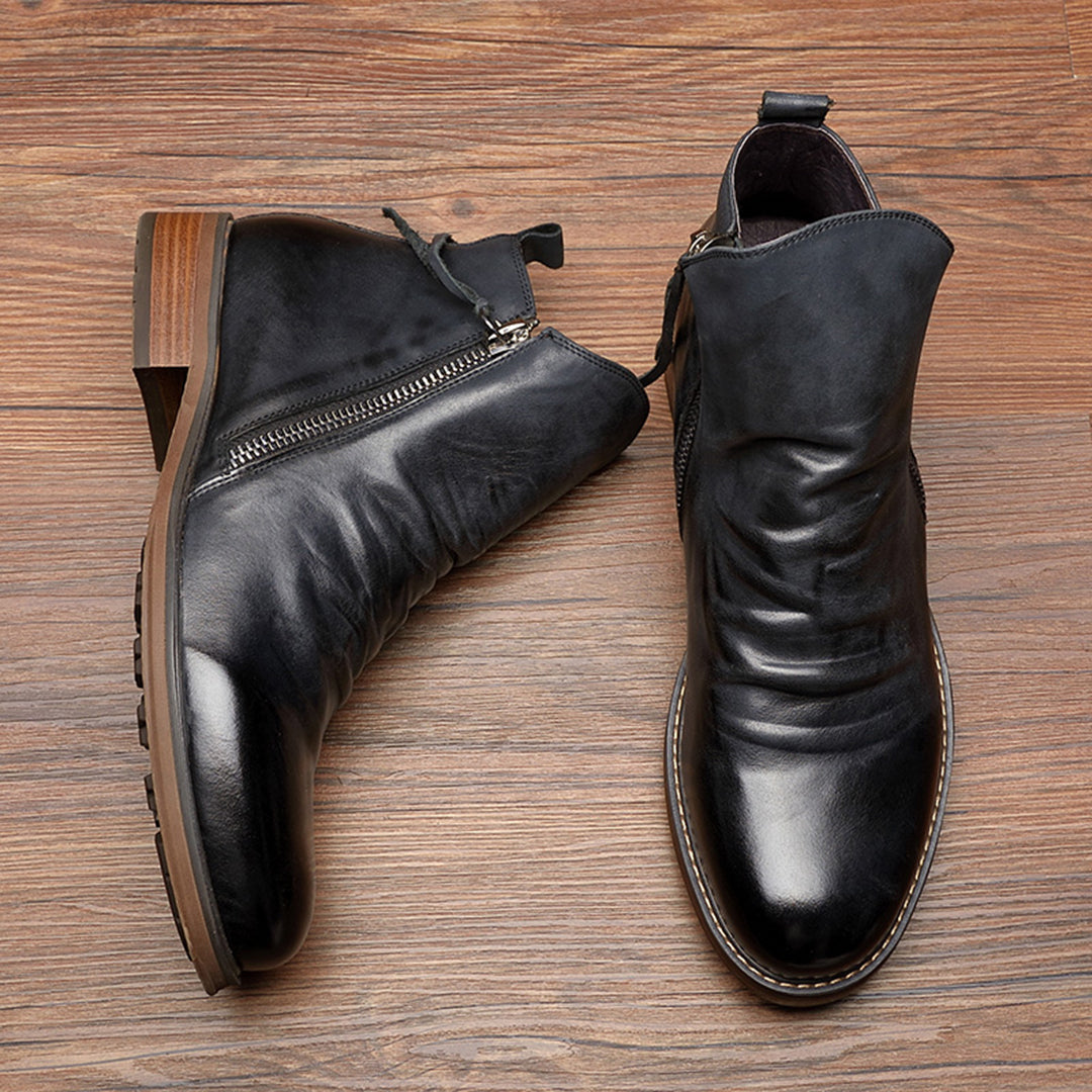 HAYLOM - Bottes élégantes avec fermeture à glissière très tendance