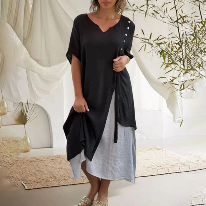 Robe Midi de Printemps Élégante et Décontractée | Collection Saison Haute Qualité