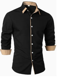 Chemise décontractée pour homme à manches longues et respirante