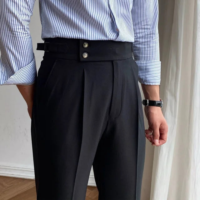 Pantalon britannique de luxe ajustable - Adam pour un confort ultime