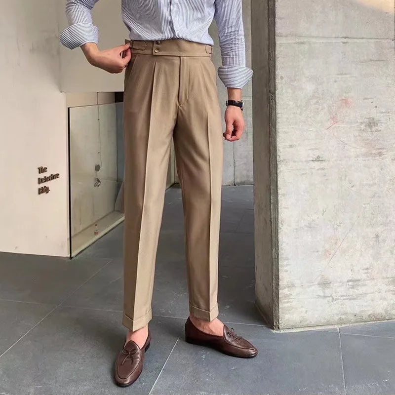 Pantalon britannique de luxe ajustable - Adam pour un confort ultime