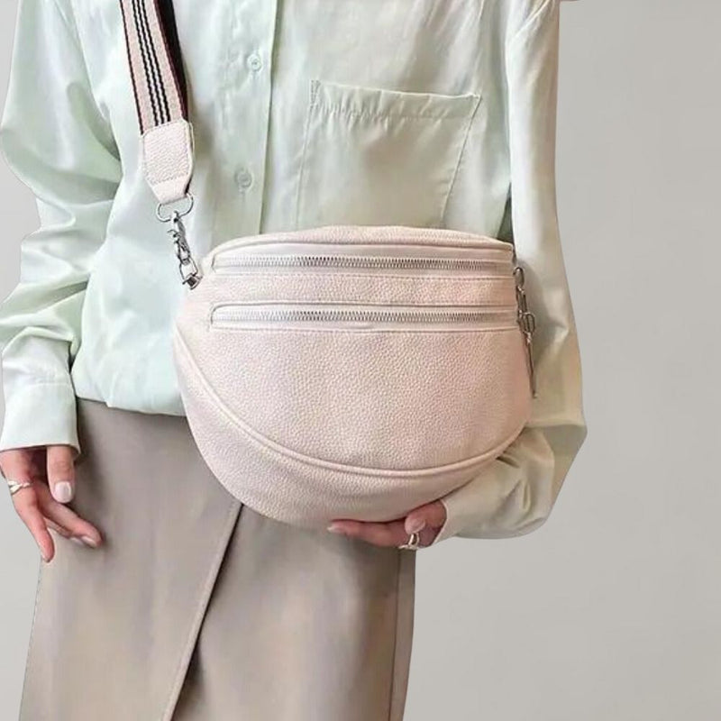 Arvella - Sac à bandoulière tendance avec double fermeture éclair pour les journées élégantes