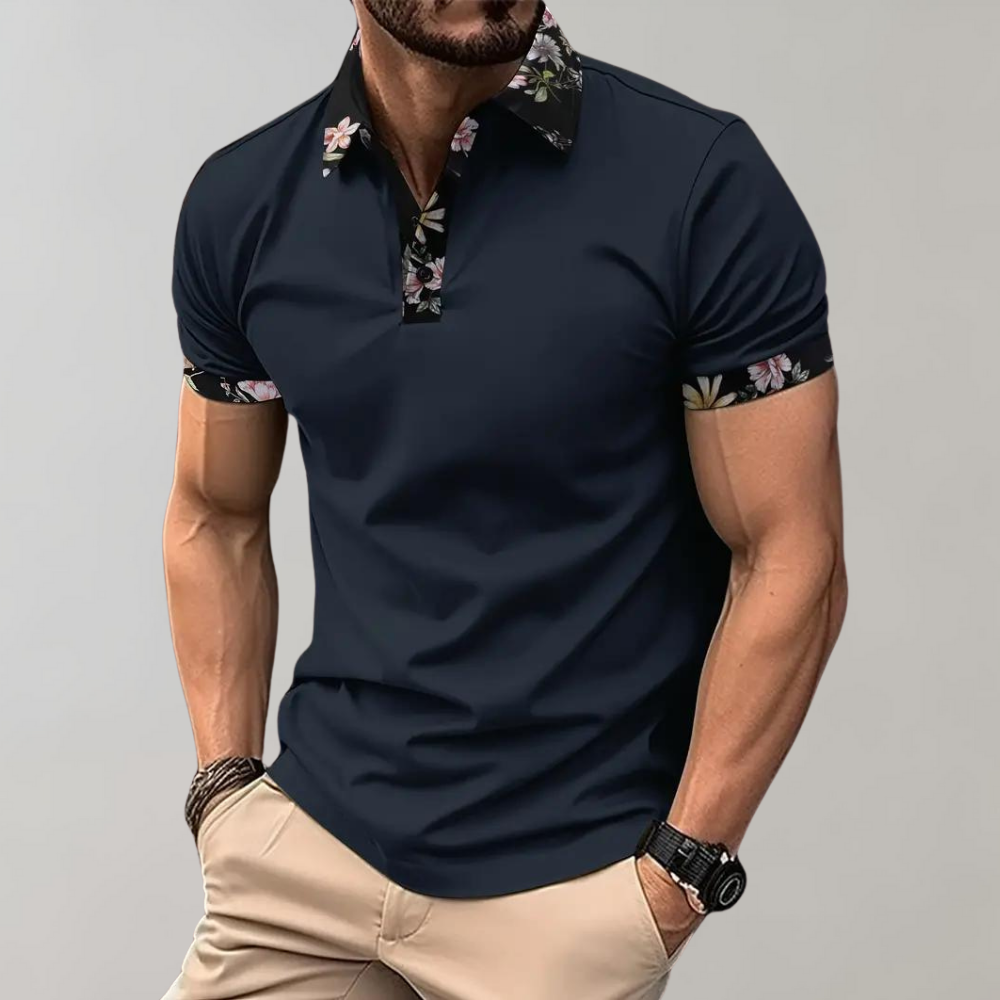 Poloshirt für Herren - Klassischer Schnitt - Weiches, atmungsaktives Material - Kurze Ärmel, lässiger Casual-Look