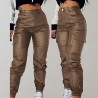 Pantalon cargo noir élégant pour femmes pour un look tendance et pratique