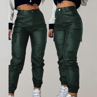 Pantalon cargo noir élégant pour femmes pour un look tendance et pratique