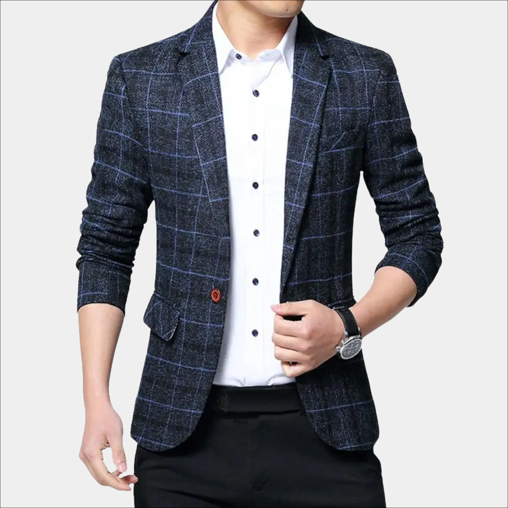 Balder - Blazer à carreaux tendance pour hommes