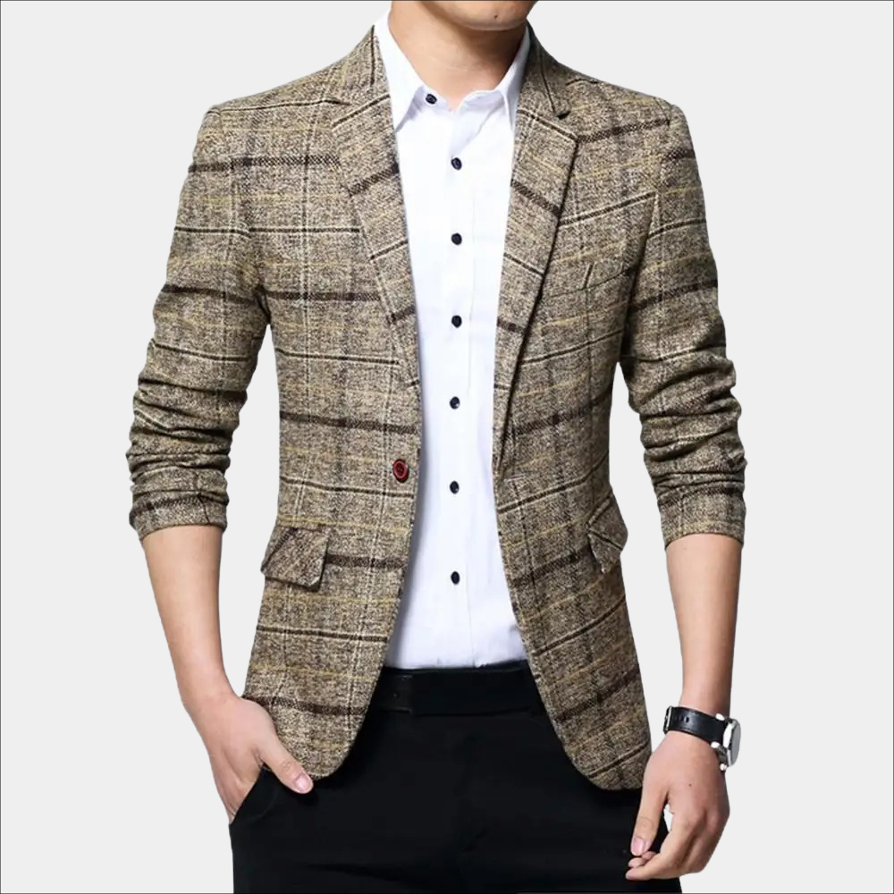 Balder - Blazer à carreaux tendance pour hommes
