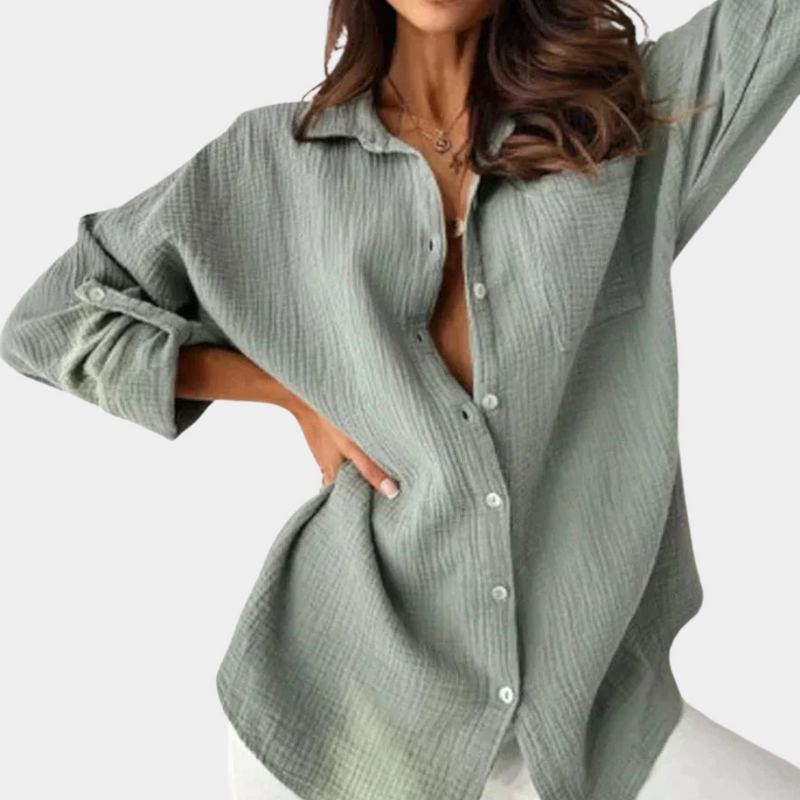 Chemise décontractée pour femmes - Chemisier doux, respirant et confortable