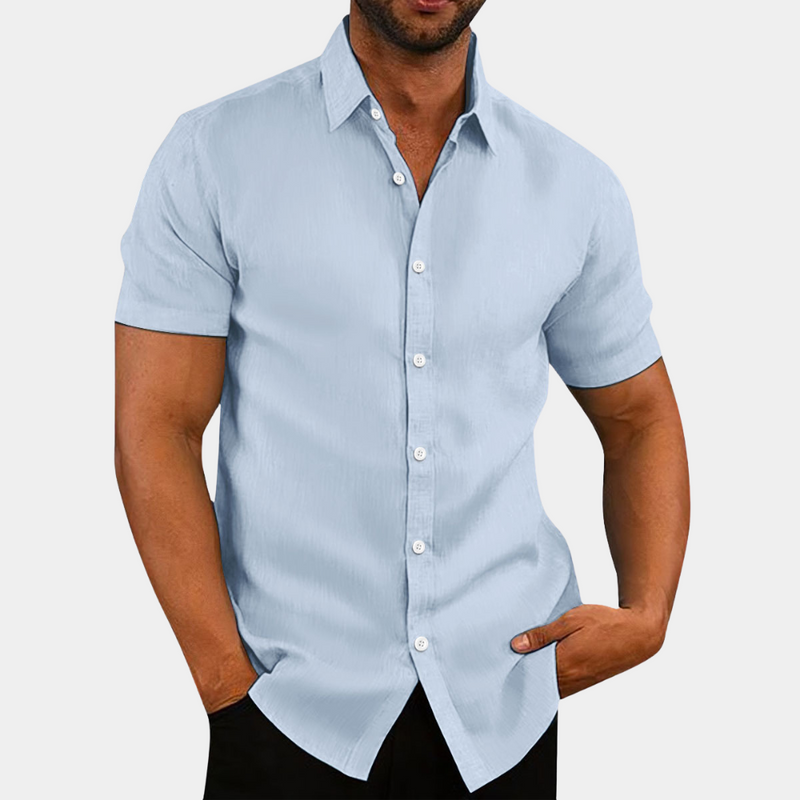Chemise élégante pour hommes avec col à revers sophistiqué