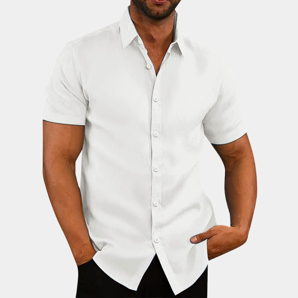 Chemise élégante pour hommes avec col à revers sophistiqué