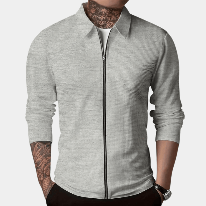 Chemise décontractée légère pour hommes - Manche longue respirante à boutons