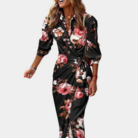 Robe longue enveloppante en satin coloré - Sabina