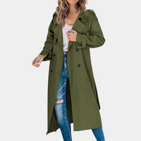 Elegante Dames Trenchcoat voor een Tijdloze Look